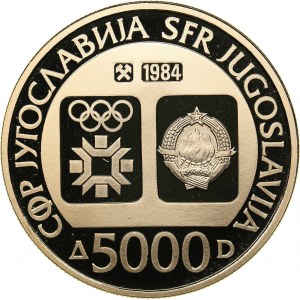 Yugoslavia 5000 dinar 1984 Olympics