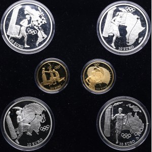 Greece coins set 2004 Olympics