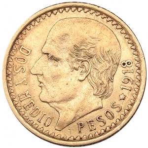 Mexico 2 1/2 pesos 1918