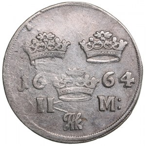 Sweden 2 mark 1664