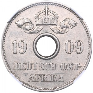 German East Africa 10 heller 1909 J