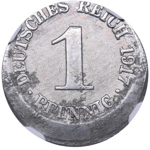 Germany 1 pfennig 1917 D