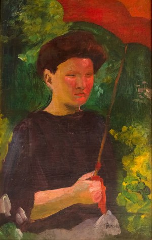 Adam Gerżabek (1898-1965), Dziewczyna z parasolką