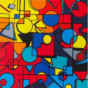 Dominika Radomska (née en 1986), Dans l'espace coloré, 2020