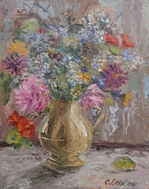 Celina Reiss-Litke (ur.1950), Jesienne kwiaty, 2020
