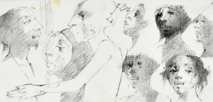 Roman Banaszewski (Ur. 1932), Szkice twarzy oraz postaci w różnych ujęciach