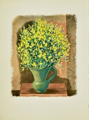 Mojżesz Kisling (1891 - 1953), Kwiaty w zielonym wazonie