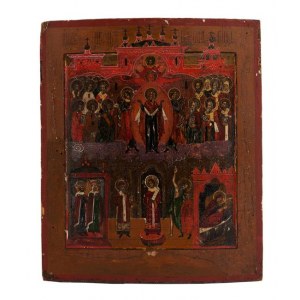 Ikona- Pokrow Matki Boskiej, Rosja, XIX w.