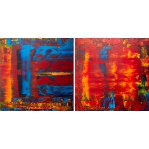 Dominik Smolik, Blum&amp;Poe, diptych, 2020