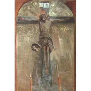 Michał ICHNOWSKI (1857-1915), Ukrzyżowany [Rzeźba Wita Stwosza z kościoła Mariackiego w Krakowie], 1909