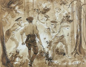 Wincenty WODZINOWSKI (1866-1940), Lasy płonące w Rosji