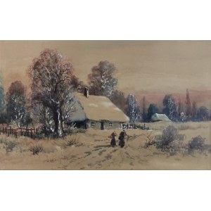 Artysta nieokreślony, XIX w.- w typie twórczości Seweryna BIESZCZADA (1852-1923), Powrót do domu