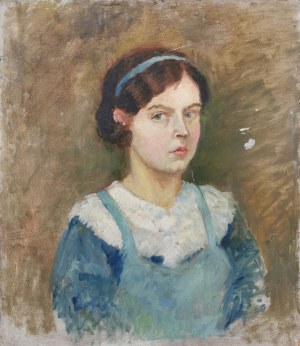 Anna MAŚLAKIEWICZ-BRZOZOWSKA (1912-1986), Wnętrze krakowskiej kamienicy, 1935