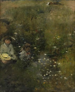 Kazimierz Teofil POCHWALSKI (1855-1940), Dzieci w ogrodzie