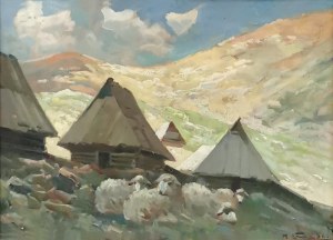 Michał STAŃKO (1901-1969), Owce na hali, 1937