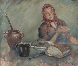 Paweł DADLEZ (1904-1940), Kobieta przy stole