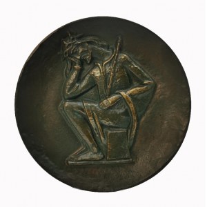 Plakieta - medalion „Chrystus Frasobliwy”