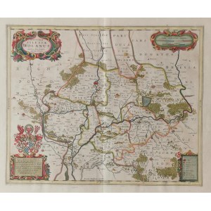 Jonas SCULTETUS (1603-1664), Johannes JANSSONIUS (1588-1664) - wydawca, Mapa Księstwa Wołowskiego