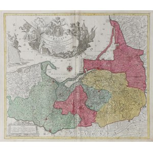 Tobias Conrad LOTTER (1717-1777), Mapa Prus