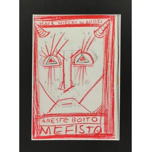 Franciszek STAROWIEYSKI (1930-2009), Mefisto, Projekt plakatu dla Teatru Wielkiego w Łodzi, lata 90. XX w.