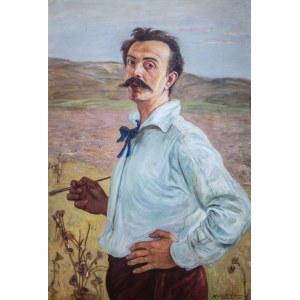 Wlastimil Hofman (1881 Praga - 1970 Szklarska Poręba), Autoportret, 1920 r.