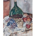 Mela Muter (1876 Warszawa - 1967 Paryż), Martwa natura z zieloną butlą