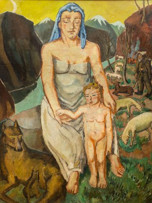 Mela Muter (1876 Warszawa - 1967 Paryż), Kobieta z dzieckiem, przed 1939 r.