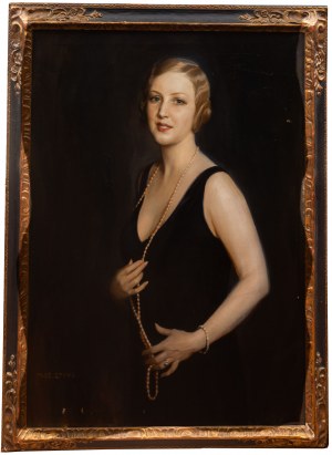Tadeusz Styka (1889 Kielce-1954 Nowy Jork), Dama z perłami