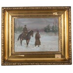 Jerzy Kossak (1886 Kraków - 1955 there), Lancer Patrol, 1935.