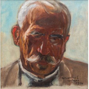 Wlastimil Hofman (1881 Praga - 1970 Szklarska Poręba), Portret mężczyzny, 1914 r.
