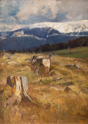 Gertrud Staats (1859-1938), Pejzaż górski, 1902 r.