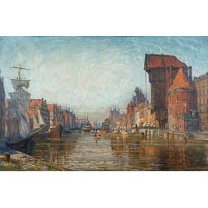 Theodor Urtnowski (1881 Torun - 1963 Aachen), Gdansk. On the Motlawa River