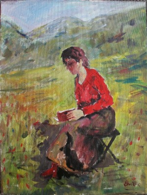 Eugeniusz Eibisch (1896-1987), Czytająca dziewczyna