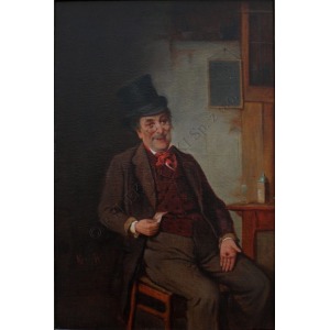 Hermann Kern (1838-1912), Mężczyzna przy stole