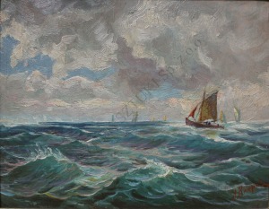 Antoni Kierpal (1898-1960), Żaglówki na morzu