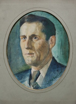 Jerzy Krawczyk (1921-1969), Portret mężczyzny