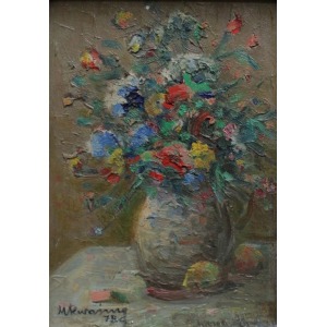 Michał Kwaśny (1818-1997), Kwiaty w wazonie (1978)
