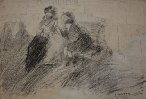 Artur Markowicz (1872-1934), Scena ze stacji Auteuil w Paryżu