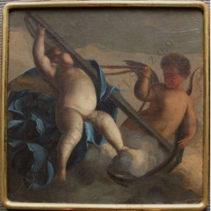 A.N.(II poł.XIX w.), Sceny alegoryczne z puttami-para obrazów