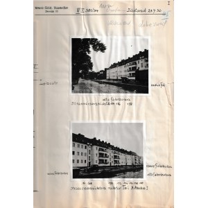 WROCŁAW. Dokumentacja nowo budowanej jezdni przy Lohe-Straße (obecnie ulica Ślężna), 23 VII 1936, bu...