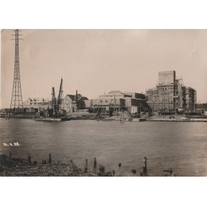ELBLĄG. Budowa elektrowni w latach 1927-1928, widok ogólny