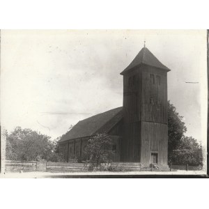 KSIĘŻY LASEK (pow. szczycieński). Drewniany kościół (rozebrany w 1928 r.)