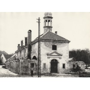 FROMBORK. Kaplica św. Anny ze szpitalem św. Ducha przed odbudową ze zniszczeń wojennych