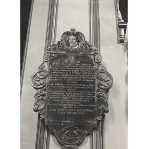 FROMBORK. Katedra – jedna z tablic epitafijnych