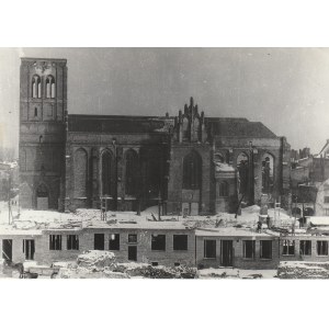 GDAŃSK. Kościół św. Jana przed odbudową – widok ogólny