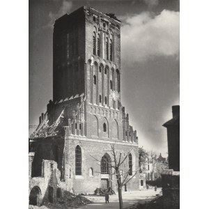 GDAŃSK. Kościół św. Katarzyny – wieża przed konserwacją