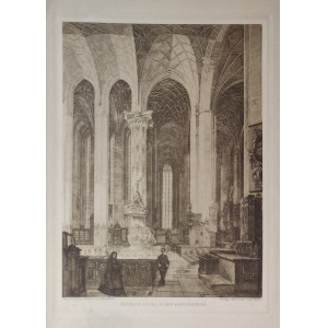 GDAŃSK. Wnętrze Bazyliki Mariackiej – rokokowa ambona