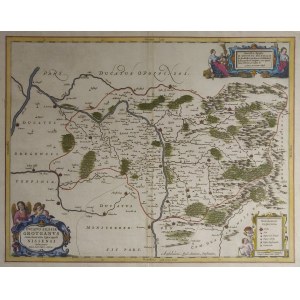 GRODKÓW, NYSA. Mapa Księstwa Grodkowskiego i biskupstwa nyskiego