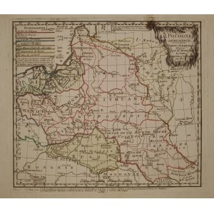 POLSKA. Mapa ziem polskich po I rozbiorze