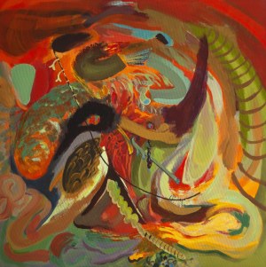 Dominika Fedko-Wójs, (ur. w 1992 r.) Dragon Abstract XV